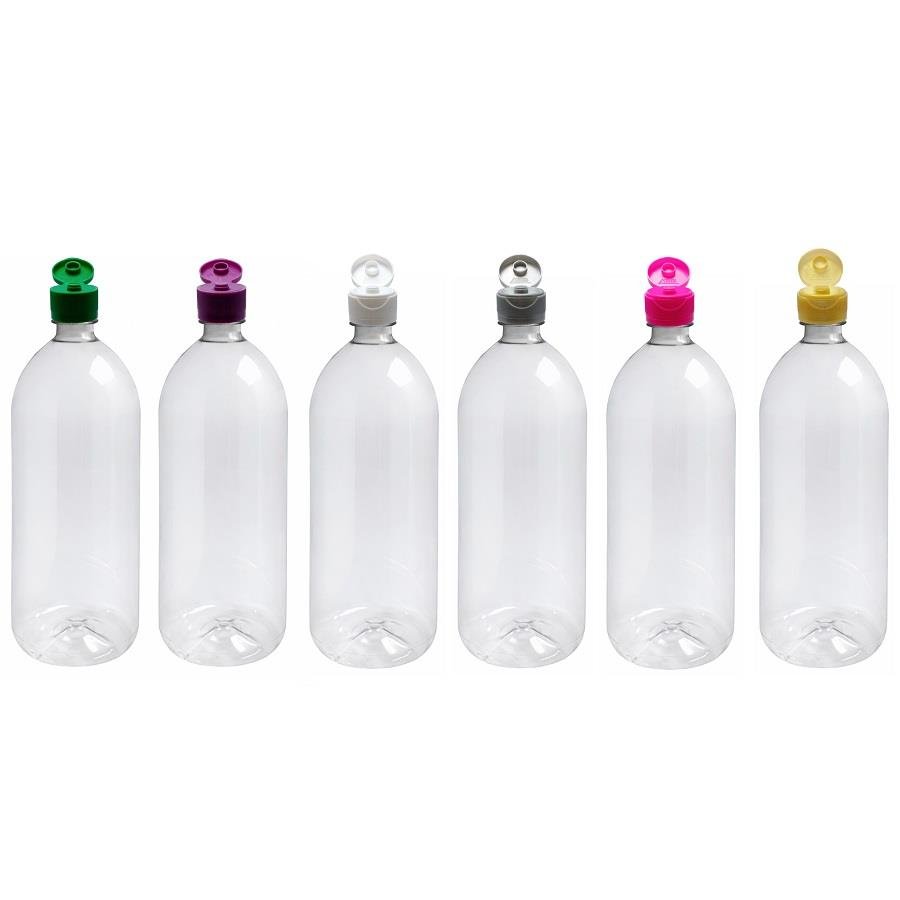 168 FRASCO PLÁSTICO CRISTAL 2L TAMPA FLIPTOP BATOQUE BAN - Imagem 3