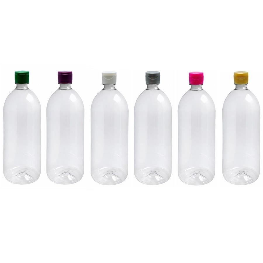 2 FRASCO PLÁSTICO CRISTAL 2L TAMPA FLIPTOP BATOQUE BAN - Imagem 4