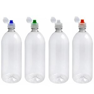 60 FRASCO PLÁSTICO CRISTAL PET 2L TAMPA FLIPTOP SPORT BAN