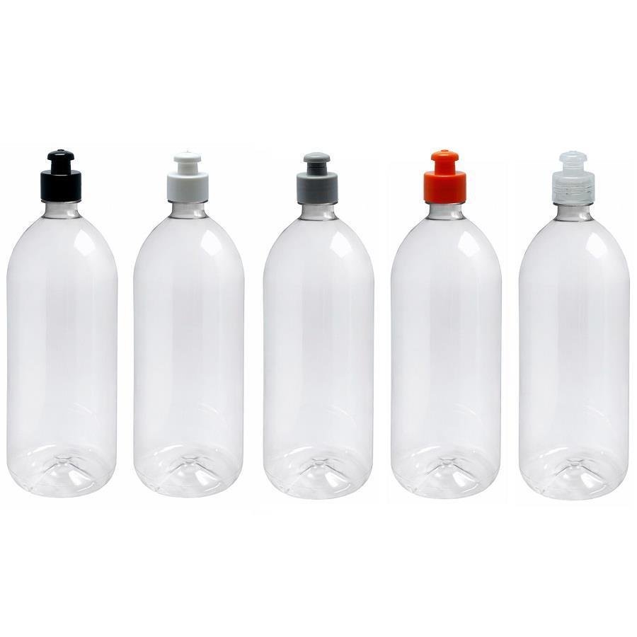 28 FRASCO PLÁSTICO CRISTAL PET 2L TAMPA TAMPA PUSHPULL BAN