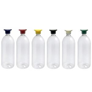 28 FRASCO PLÁSTICO CRISTAL PET 2L TAMPA ROSCA 2 BICOS BAN