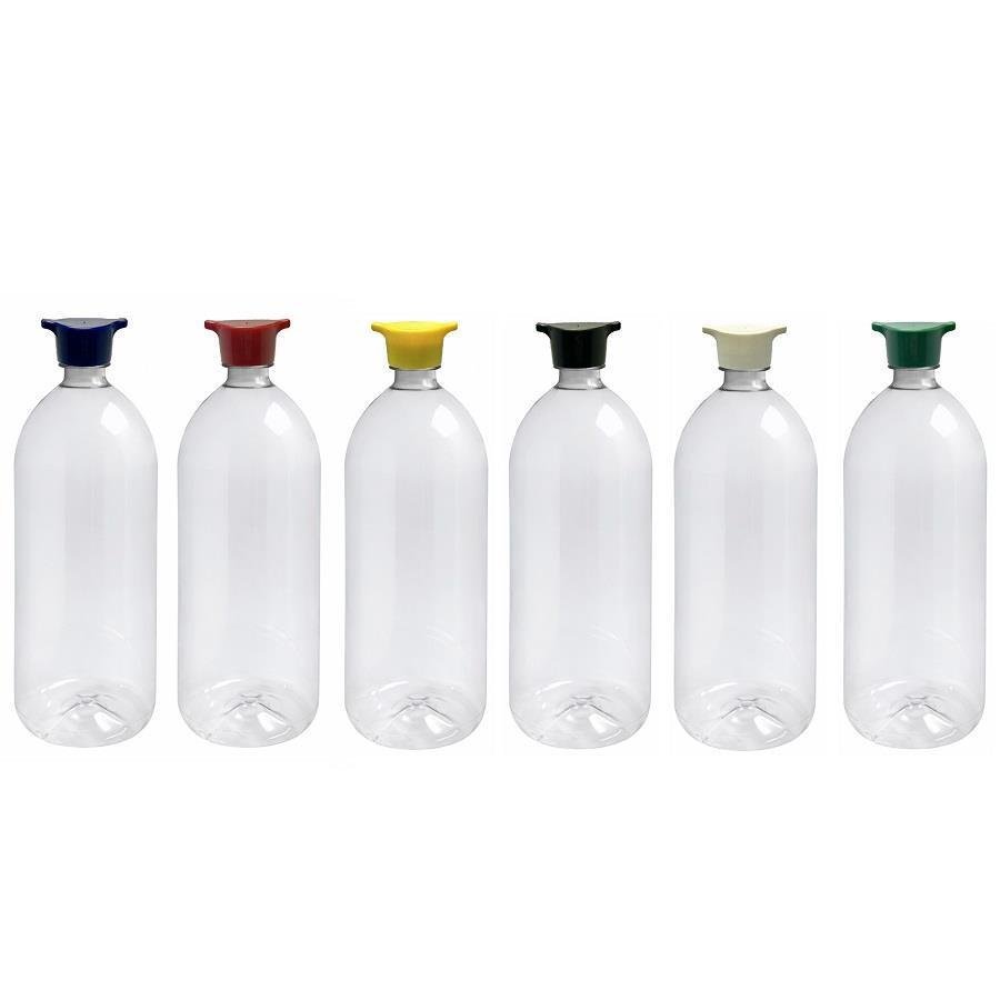28 FRASCO PLÁSTICO CRISTAL PET 2L TAMPA ROSCA 2 BICOS BAN