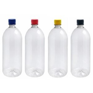 2 FRASCO PLÁSTICO CRISTAL PET 2L COM TAMPA ROSCA LACRE BAN