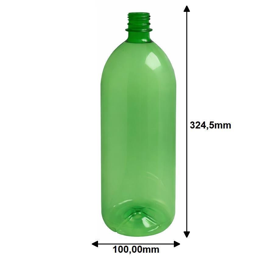 28 FRASCO PLÁSTICO VERDE PET 2L SEM TAMPAS BAN - Imagem 2