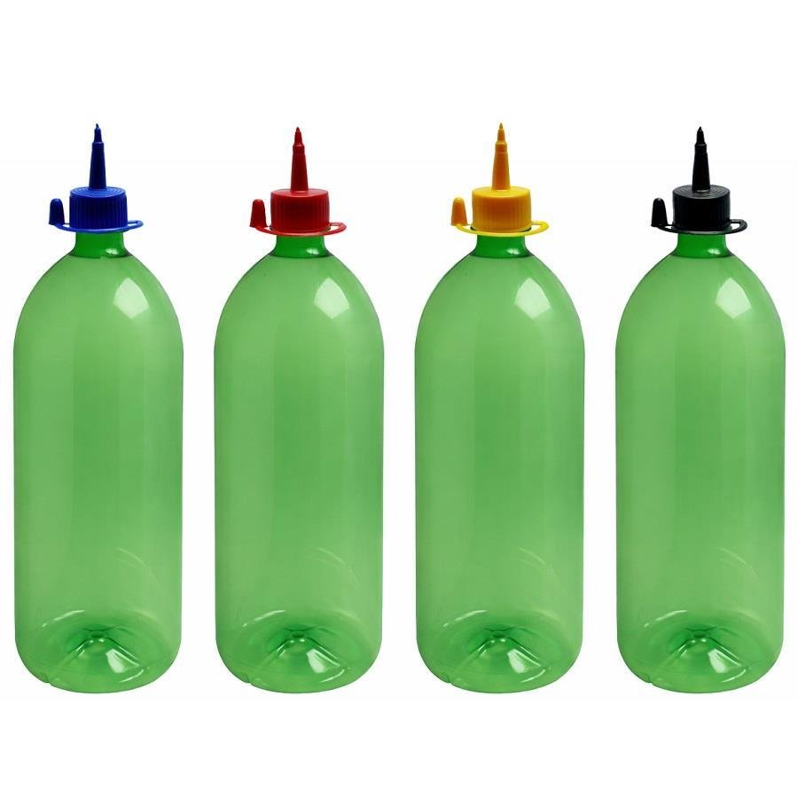 12 FRASCO PLÁSTICO VERDE PET 2L COM BICO APLICADOR BAN