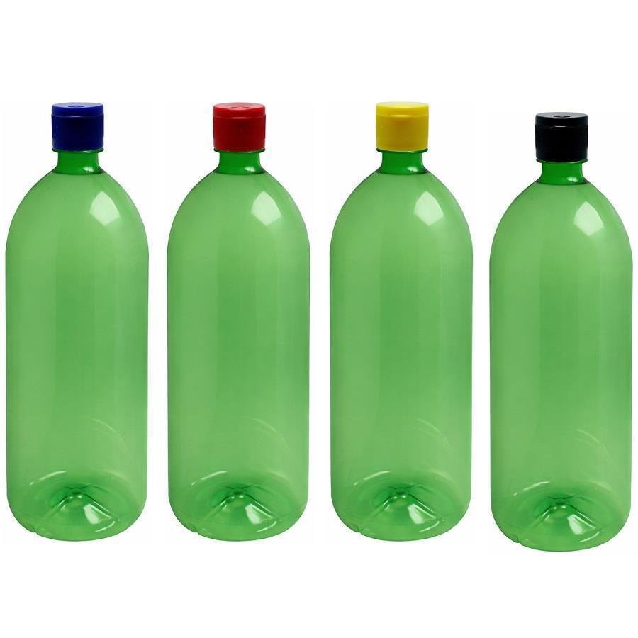 168 FRASCO PLÁSTICO VERDE 2L TAMPA FLIPTOP BATOQUE BAN - Imagem 2