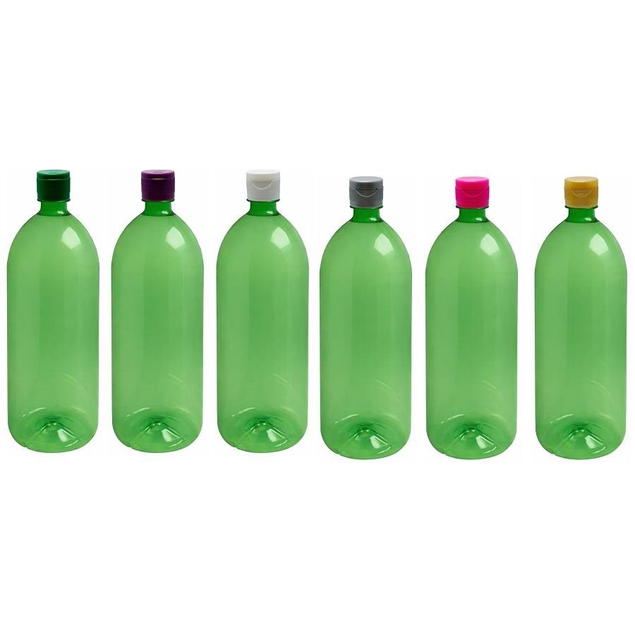 2 FRASCO PLÁSTICO VERDE 2L TAMPA FLIPTOP BATOQUE BAN - Imagem 4