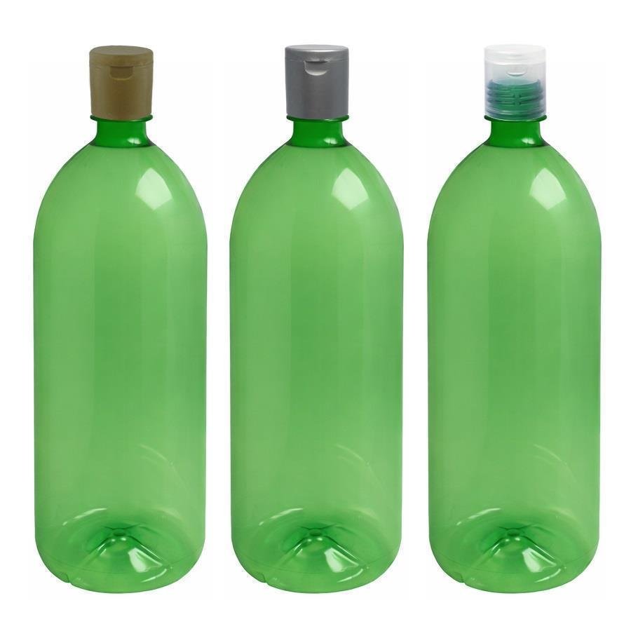 168 FRASCO PLÁSTICO VERDE 2L TAMPA FLIPTOP COM FURO BAN - Imagem 4