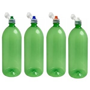 28 FRASCO PLÁSTICO VERDE PET 2L TAMPA FLIPTOP SPORT BAN