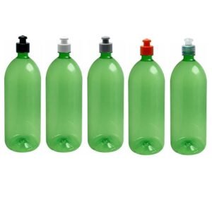 28 FRASCO PLÁSTICO VERDE PET 2L TAMPA PUSHPULL BAN