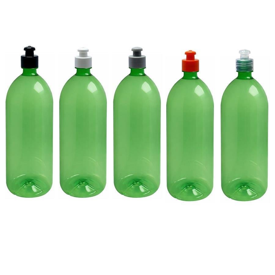 12 FRASCO PLÁSTICO VERDE PET 2L TAMPA PUSHPULL BAN