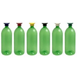 28 FRASCO PLÁSTICO VERDE PET 2L TAMPA ROSCA 2 BICOS BAN