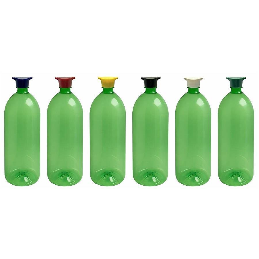 12 FRASCO PLÁSTICO VERDE PET 2L TAMPA ROSCA 2 BICOS BAN