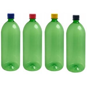 60 FRASCO PLÁSTICO VERDE PET 2L COM TAMPA ROSCA LACRE BAN