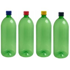 2 FRASCO PLÁSTICO VERDE PET 2L COM TAMPA ROSCA LACRE BAN