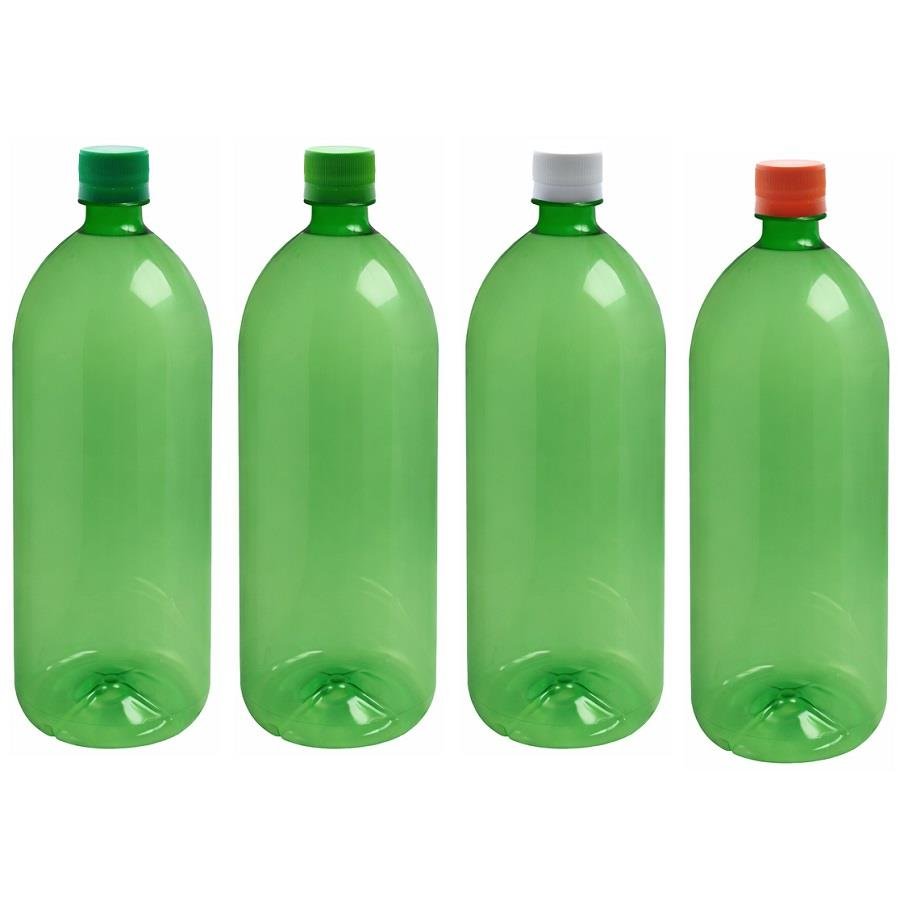 2 FRASCO PLÁSTICO VERDE PET 2L COM TAMPA ROSCA LACRE BAN - Imagem 2