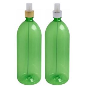2 FRASCO PLÁSTICO VERDE PET 2L VALVULA SPRAY L BAN
