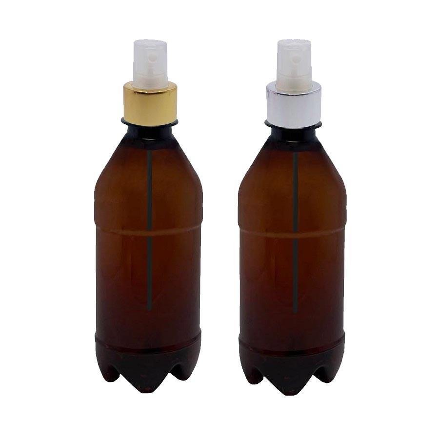 38 FRASCO PLÁSTICO AMBAR PET 500ML VALVULA SPRAY L AGU