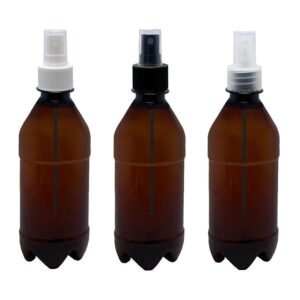172 FRASCO PLÁSTICO AMBAR PET 500ML VALVULA SPRAY S AGU