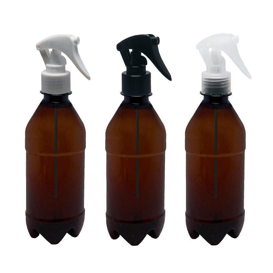 172 FRASCO PLÁSTICO AMBAR PET 500ML VALVULA MINI GATILHO AGU