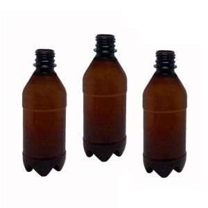 680 FRASCO PLÁSTICO AMBAR PET 500ML SEM TAMPAS AGU