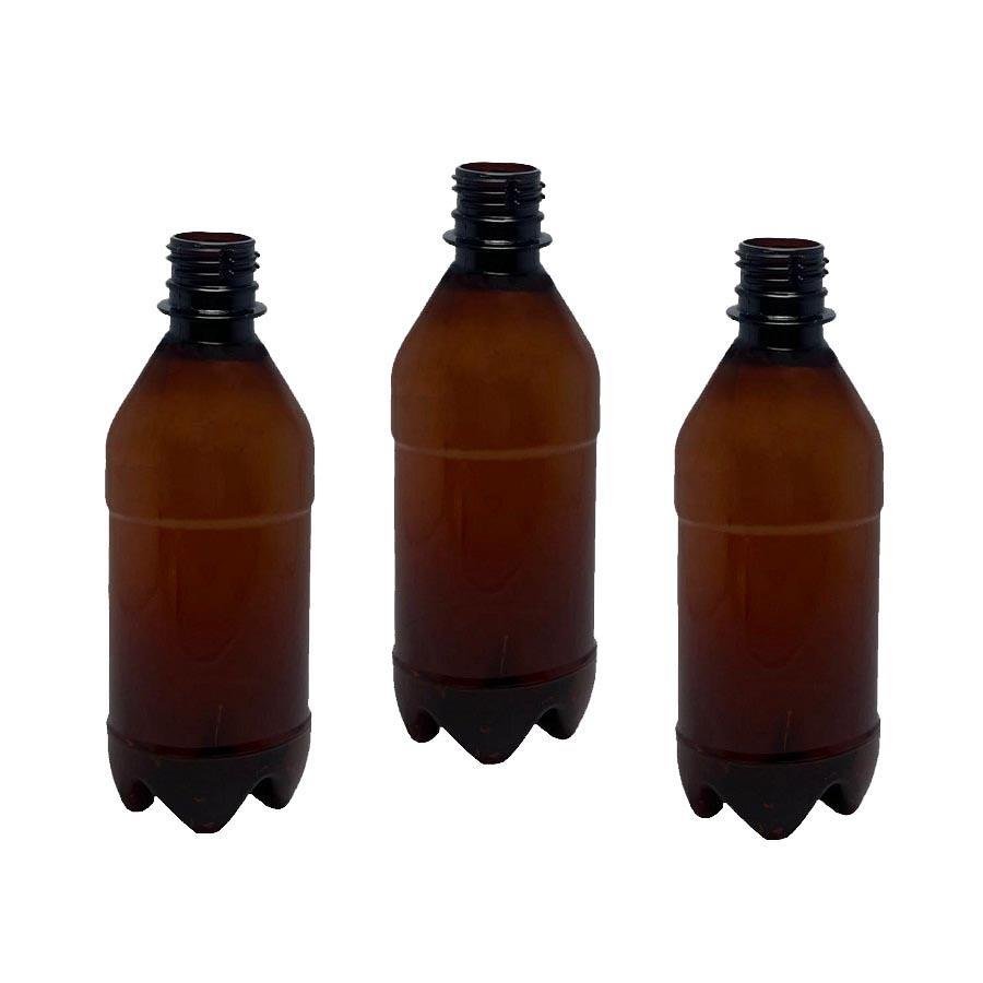12 FRASCO PLÁSTICO AMBAR PET 500ML TAMPA SPORT FLIPTOP AGU - Imagem 3