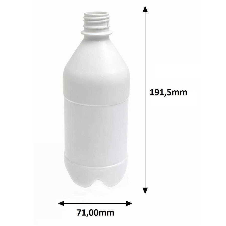 680 FRASCO PLÁSTICO BRANCO 500ML TAMPA DIFUSOR C/ FURO AGU - Imagem 4