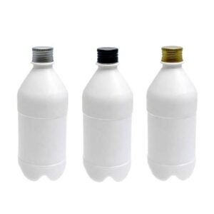 95 FRASCO PLÁSTICO BRANCO 500ML TAMPA ALUMINIO S/ FURO AGU