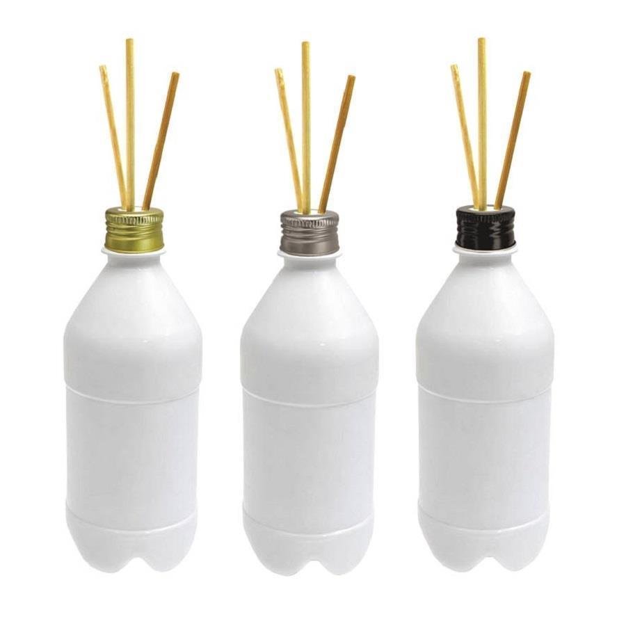 680 FRASCO PLÁSTICO BRANCO 500ML TAMPA DIFUSOR VARETA AGU