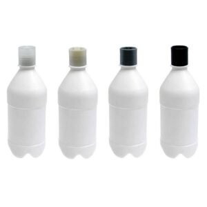 50 FRASCO PLÁSTICO BRANCO PET 500ML COM TAMPA DISKTOP AGU