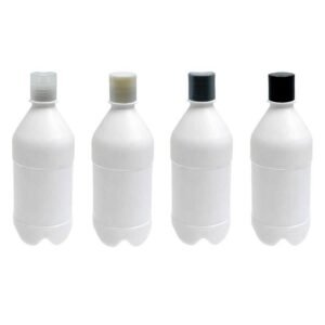 95 FRASCO PLÁSTICO BRANCO PET 500ML COM TAMPA DISKTOP AGU