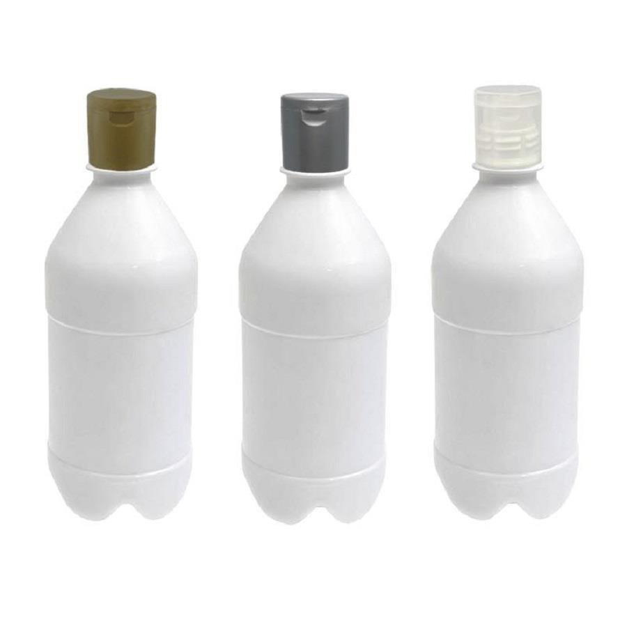 95 FRASCO PLÁSTICO BRANCO PET 500ML FLIPTOP FURO ABERTO AGU - Imagem 4