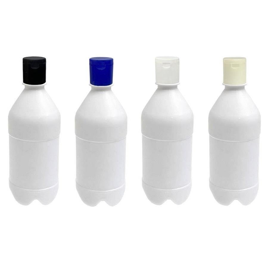 95 FRASCO PLÁSTICO BRANCO PET 500ML FLIPTOP FURO ABERTO AGU - Imagem 3