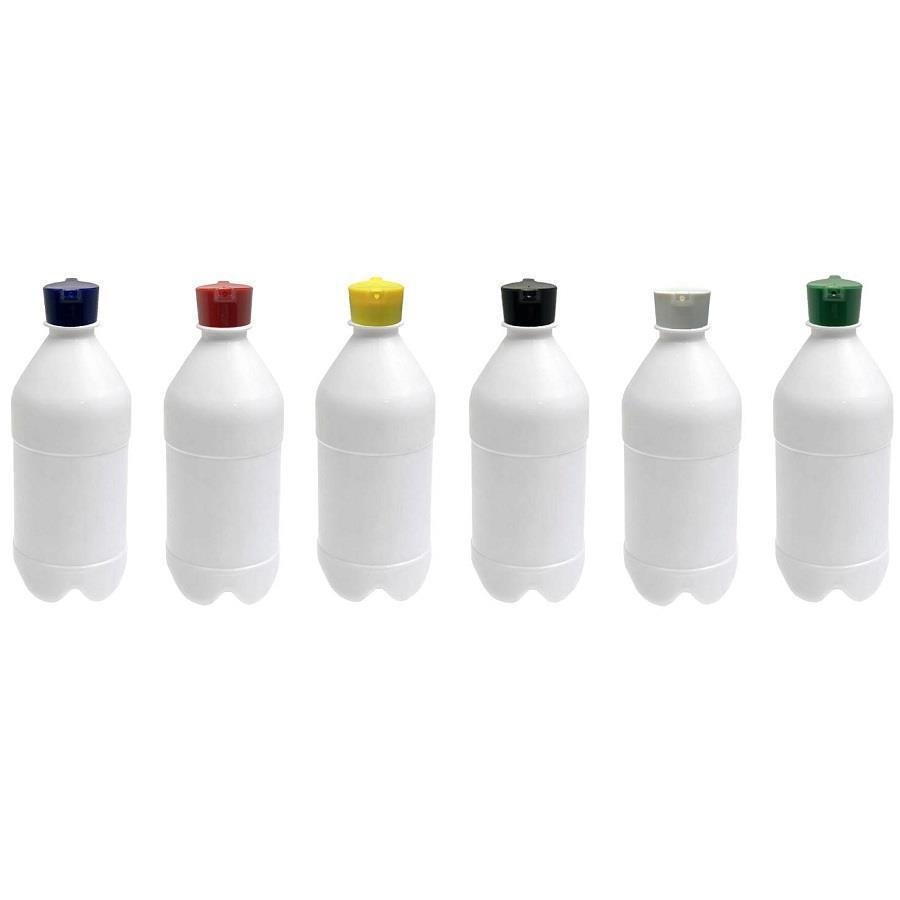 680 FRASCO PLÁSTICO BRANCO PET 500ML TAMPA ROSCA 2 BICO AGU - Imagem 2