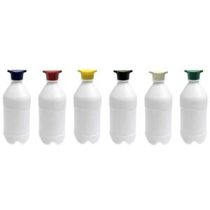 95 FRASCO PLÁSTICO BRANCO PET 500ML TAMPA ROSCA 2 BICO AGU