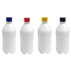 95 FRASCO PLÁSTICO BRANCO 500ML COM TAMPA ROSCA LACRE AGU