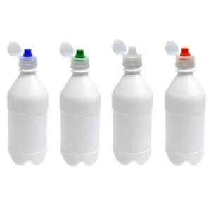95 FRASCO PLÁSTICO BRANCO PET 500ML TAMPA SPORT FLIPTOP AGU