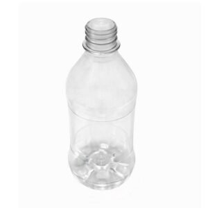 12 FRASCO PLÁSTICO CRISTAL 500ML COM BATOQUE 12 FUROS AGU