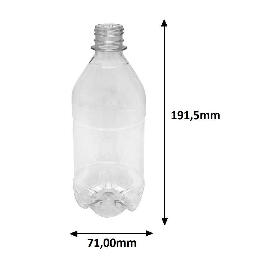 186 FRASCO PLÁSTICO CRISTAL 500ML TAMPA DOSADORA 20ML AGU - Imagem 6