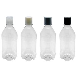 12 FRASCO PLÁSTICO CRISTAL PET 500ML COM TAMPA DISKTOP AGU