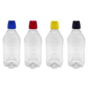 186 FRASCO PLÁSTICO CRISTAL 500ML TAMPA DOSADORA 20ML AGU