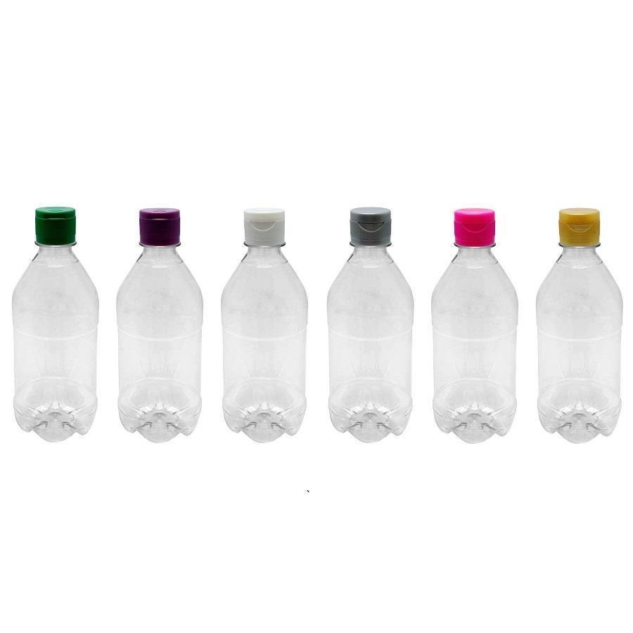 186 FRASCO PLÁSTICO CRISTAL 500ML TAMPA FLIPTOP BATOQUE AGU - Imagem 4