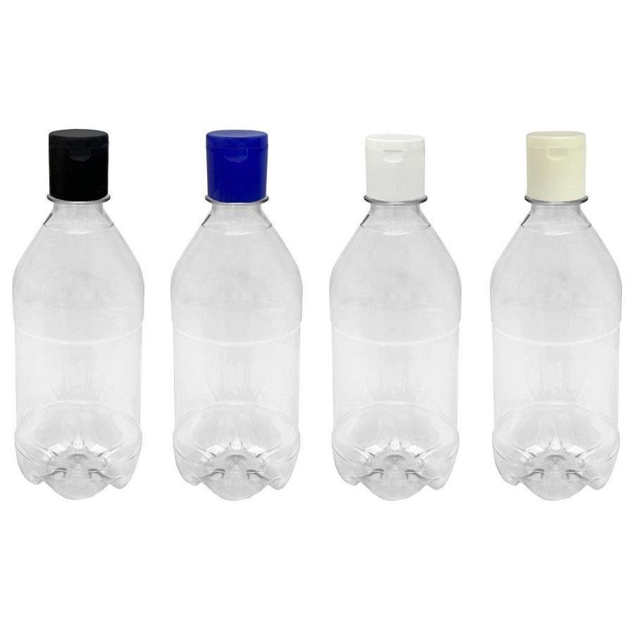 186 FRASCO PLÁSTICO CRISTAL 500ML FLIPTOP FURO ABERTO AGU - Imagem 3