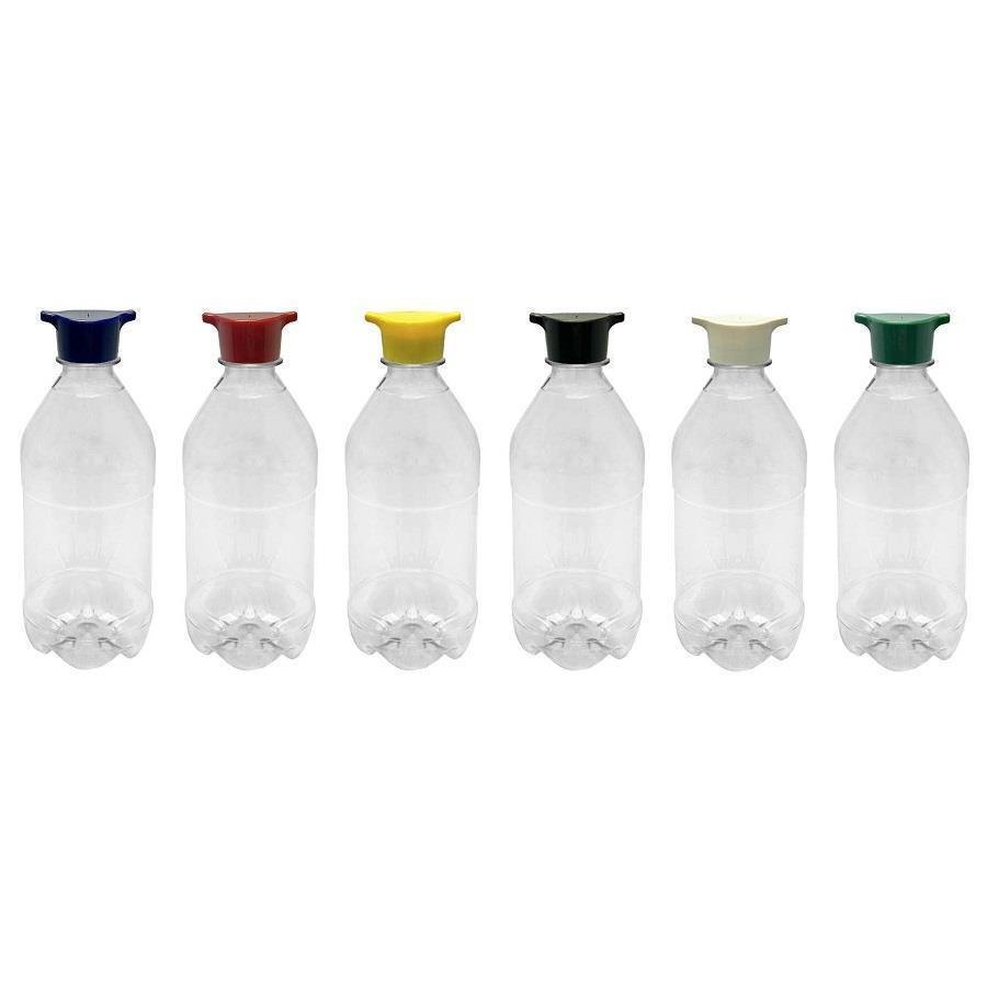 680 FRASCO PLÁSTICO CRISTAL PET 500ML TAMPA ROSCA 2 BICO AGU