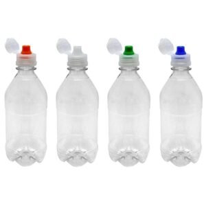 186 FRASCO PLÁSTICO CRISTAL 500ML TAMPA SPORT FLIPTOP AGU