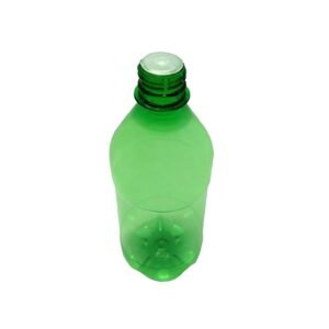 12 FRASCO PLÁSTICO VERDE PET 500ML COM BATOQUE 1 FURO AGU