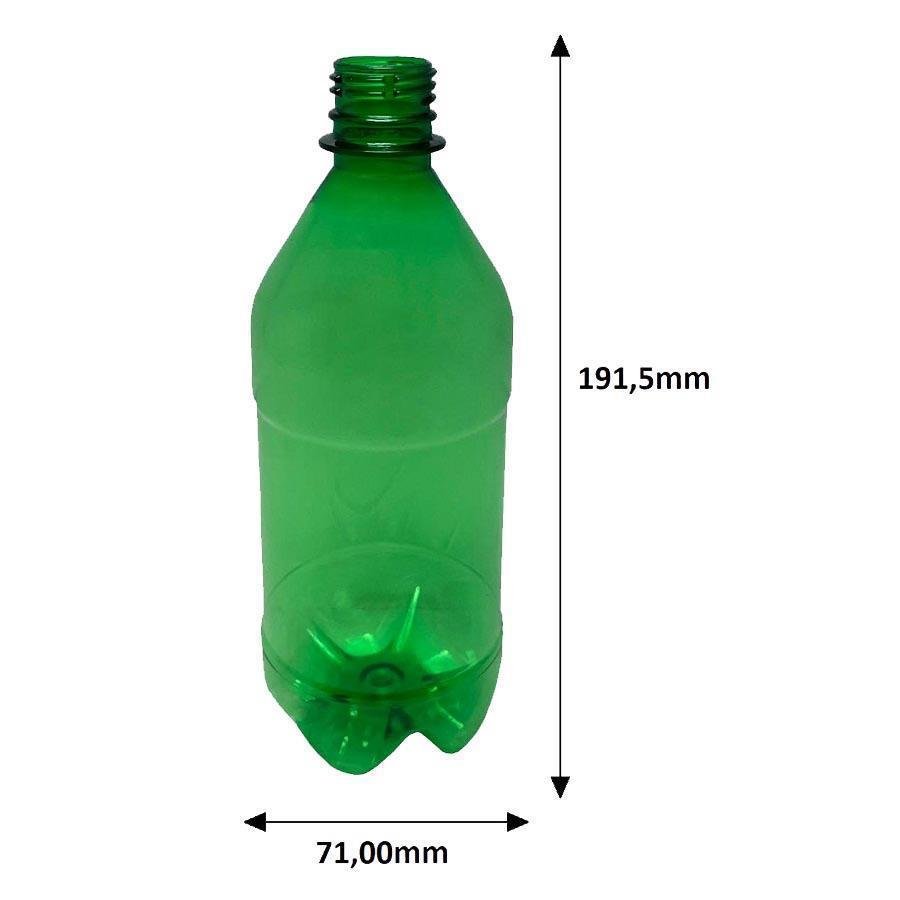 680 FRASCO PLÁSTICO VERDE 500ML TAMPA FLIPTOP BATOQUE AGU - Imagem 8