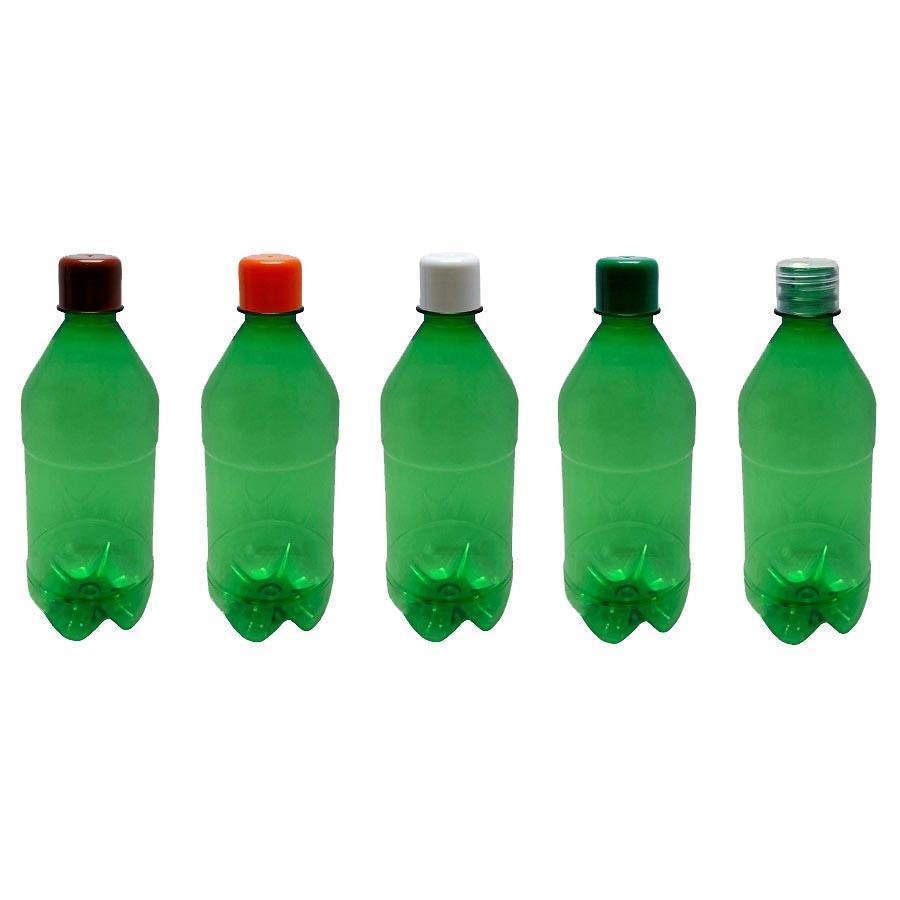 186 FRASCO VERDE PET 500ML AROMATIZANTE TAMPA BATOQUE AGU - Imagem 3