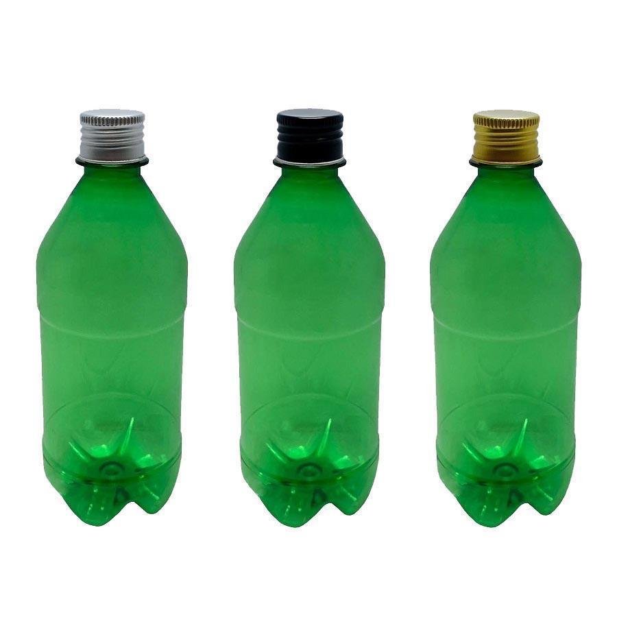680 FRASCO PLÁSTICO VERDE 500ML TAMPA ALUMINIO S/ FURO AGU