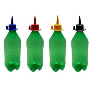 50 FRASCO PLÁSTICO VERDE PET 500ML BICO APLICADOR AGU